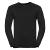 V Neck Knitted Pullover Black