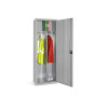 SLIM CUPBOARD FOR HANGING CLOTHING WITH CENTRAL DIVIDER-GREY (1830x610x457)