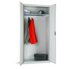 LARGE WARDROBE + HANGING RAIL-GREY (1830x915x457)