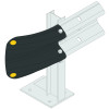 ARMCO FISHTAIL SAFETY END - BLACK