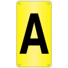 AISLE & BAY I.D. MARKER- YELLOW - STYRENE - H.343 X W.660MM - 1 CHARACTER