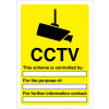 420X297MM CCTV THIS SCHEME IS CONTROLLED BY - RIGID PLASTIC
