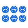 EYE PROTECTION SYMBOLS - LABELS (PK/30)