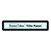 FRAMES4DOCS - TITLE BLOCK - SELF-ADHESIVE - BLACK - PACK OF 10