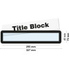 FRAMES4DOCS TITLE BLOCK - MAGNETIC - BLACK - PACK OF 10