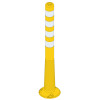 FLEXI DELINEATOR POST - YELLOW POST - SILVER REFLECTORS - H.1000 X W.80 X D.80