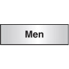 102X305MM MEN ARCHITECTURAL DOOR SIGN CENTRE ALIGNED