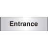 ENTRANCE ARCHITECTURAL DOOR SIGN LEFT ALIGNED