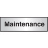 MAINTENANCE ARCHITECTURAL DOOR SIGN LEFT ALIGNED