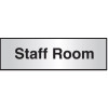 STAFF ROOM ARCHITECTURAL DOOR SIGN LEFT ALIGNED