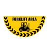 FLOOR GRAPHIC MARKERS - HALF CIRCLE - W.750 - FORKLIFT AREA