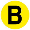 FLOOR IDENTIFICATION MARKER - LETTER B - 190MM DIA