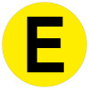 FLOOR IDENTIFICATION MARKER - LETTER E - 190MM DIA