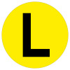FLOOR IDENTIFICATION MARKER - LETTER L - 190MM DIA
