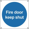 FIRE DOOR KEEP SHUT - ALUMINUM
