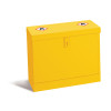 HAZ CAB FLAT TOP BIN 15LTR HASP/STAPLE-YELLOW (510x610x330)