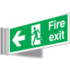 150X450MM FIRE EXIT LEFT SIGN - T BAR