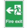 297X210MM FIRE EXIT RUNNING MAN LEFT - RIGID