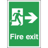 297X210MM FIRE EXIT RUNNING MAN RIGHT - RIGID
