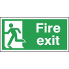 150X300MM FIRE EXIT RUNNING MAN LEFT - RIGID