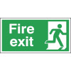150X300MM FIRE EXIT RUNNING MAN RIGHT - RIGID