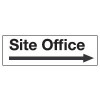 SITE OFFICE ARROW RIGHT - STANCHION SIGN