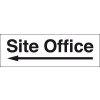 SITE OFFICE ARROW LEFT - STANCHION SIGN
