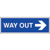 WAY OUT ARROW RIGHT