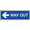 WAY OUT ARROW LEFT