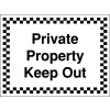 300X400MM PRIVATE PROPERTY KEEP OUT - RIGID