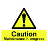 CAUTION MAINTENANCE IN PROGRESS - STANCHION SIGN