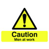 CAUTION MEN AT WORK - STANCHION SIGN