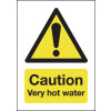 CAUTION VERY HOT WATER