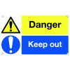 DANGER KEEP OUT - ALUMINIUM