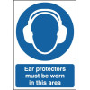 EAR PROTECTORS MUST BE WORN IN THIS AREA MUST BE WORN