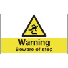 WARNING BEWARE OF STEP - ANTI-SLIP