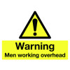 WARNING MEN WORKING OVERHEAD - STANCHION SIGN