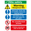 400X300MM SITE SAFETY NO CHILDREN SITE SAFETY BOARD