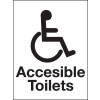 ACCESSIBLE TOILETS WASHROOM SIGN