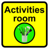 ACTIVITIES ROOM DEMENTIA SIGN