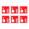 FIRE ALARM CALL POINT SYMBOLS - LABELS (PK/30)