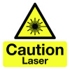 CAUTION LASER - LABELS (PK/10)