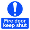 FIRE DOOR KEEP SHUT - LABELS - LABELS (PK/10)