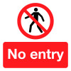 NO ENTRY - LABELS (PK/10)