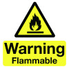 WARNING FLAMMABLE - LABELS (PK/10)