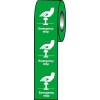 EMERGENCY STOP (GREEN) - LABELS (ROLL/250)