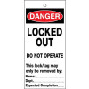 LOCKED OUT DO NOT OPERATE LOCKOUT TAGS