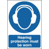 210X148MM HEARING PROTECTION MUST BE WORN - RIGID