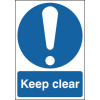 297X210MM KEEP CLEAR - SELF ADHESIVE