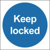 100X100MM KEEP LOCKED - SELF ADHESIVE